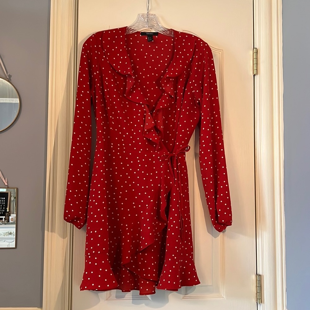 Polka Dot Wrap Dress